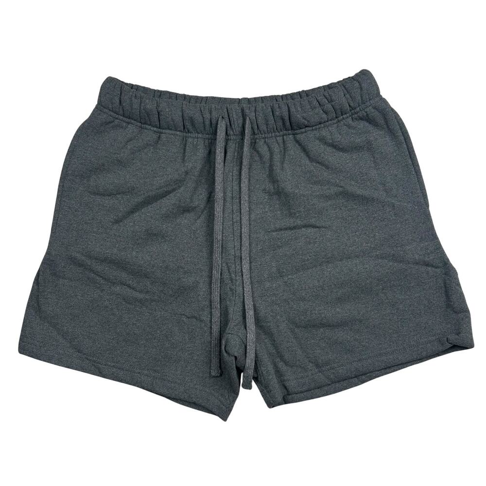 MNML Everyday Sweatshorts Mens Small Dark Heather Gray Fleece Drawstring NWT